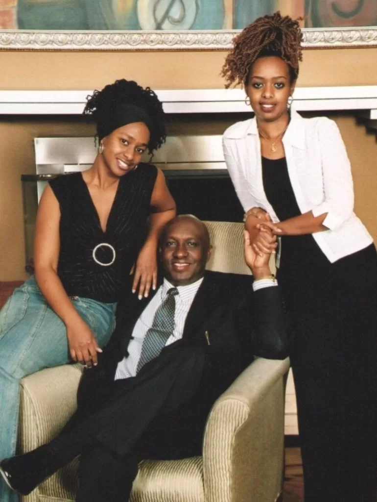 Anne Rwigara, father and sister